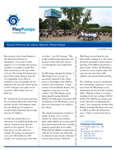 The PlayPump system at Escola Primaria de Intaka (PDF)