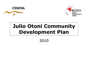 Development Plan for Julio Otoni 2010 (PDF)