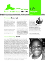 Haiti Hospital Appeal April Newsletter (PDF)