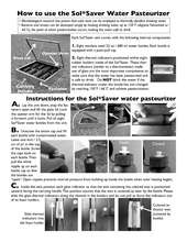A manual on how to use the solar water pasteurizer (PDF)