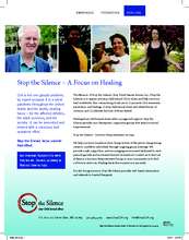 New Stop the Silence materials hot off the press (PDF)