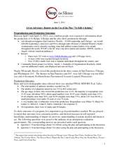 Report on To Kill A Kelpie - Art as Advocacy, 5-11 (PDF)