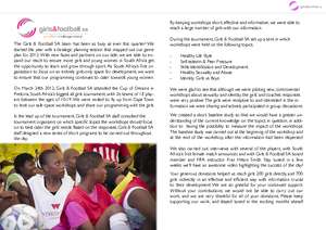 Girls & Football SA Report March 2012 (PDF)