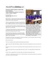 Herald Times Story about Nyaka School (PDF)