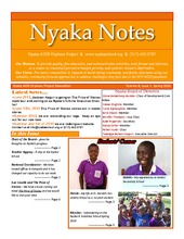 Nyaka Notes Spring Newsletter 2010 (PDF)