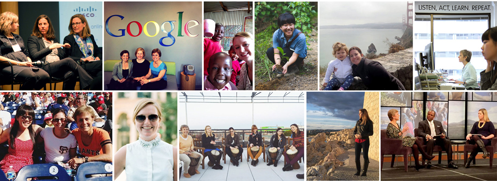 Photo collage of members of GlobalGiving Business Development team
