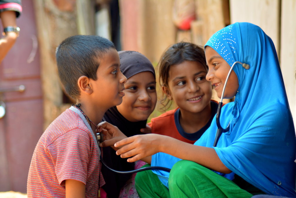 Children playing