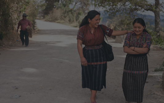 Two women out for a stroll