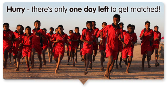 Hurry - thereÔøΩs only one day left to get matched!