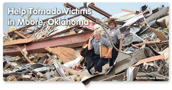 Help Tornado Victims in Moore, Oklahoma