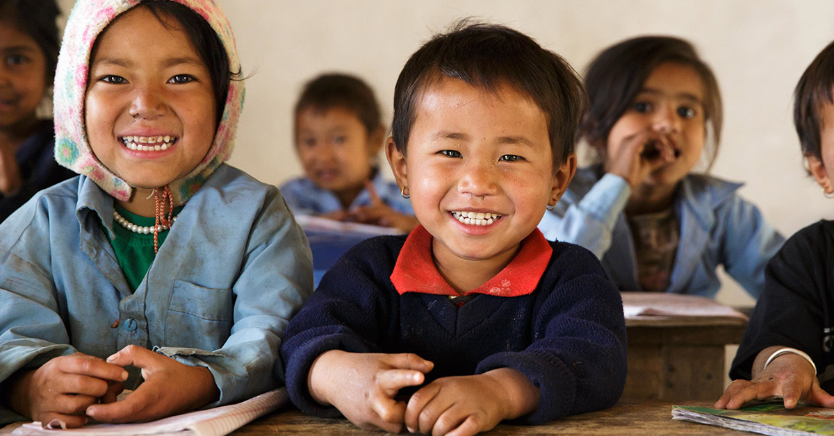 smiling children representing successful #givingtuesday campaigns