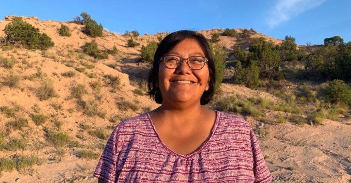 Cheryl Pailzote, a White Mountain Apache tribe member, water resources expert, and farmer