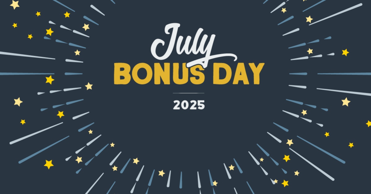 July Bonus Day graphic