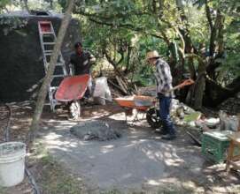 F. Serrato community working on their cistern