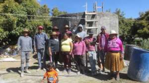 F.Serrato community with their newly built cistern