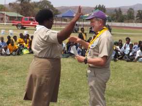 Awards ceremony for the adult volunteers