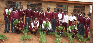 1st Thlapedi Scouts and their garden