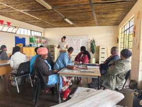 Elizabeth training in Ekurhuleni Drop In Centre!