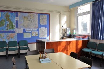 One of the training rooms at Plas Gwynant