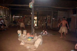 traditional Maleku ceremony in full flow