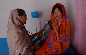 Afghan Woman Receiving Care at MSIA Clinic