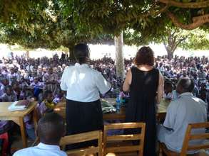 Addressing the community