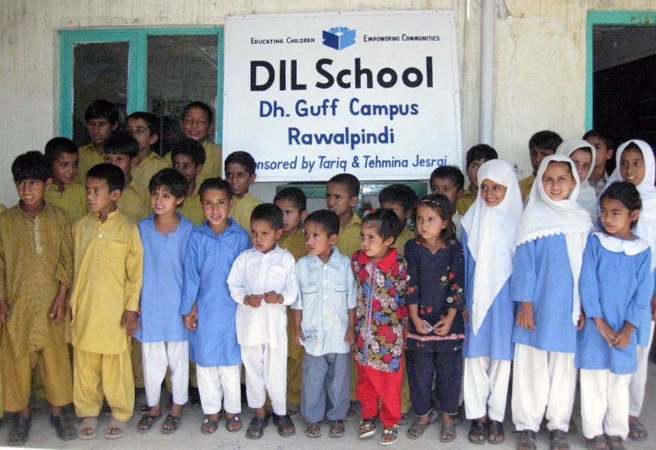Students at the DIL School in Dhoke Guff