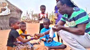 Issa offers treats to future Mbaye Aw students