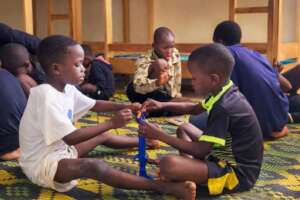 Yaakaar students playing in the residence
