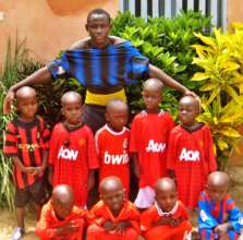 Arouna in September 2012, already a mentor