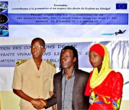 Deputy Governor Sahite Fall with Issa and Diodio