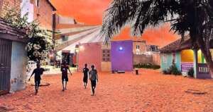 Maison de la Gare center at the end of a busy day