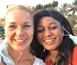 Uli with volunteer coordinator Adama Diarra