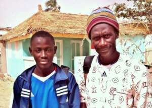 Arouna with Issa Kouyate in MDG center in 2012