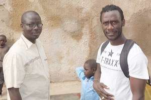 Tireless advocates Idrissa and Issa, with Malick