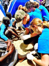 Some students were introduced to basic health care
