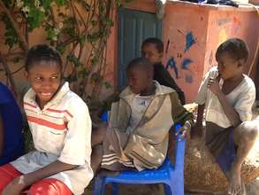 The 4 runaway talibes next morning at MDG's center