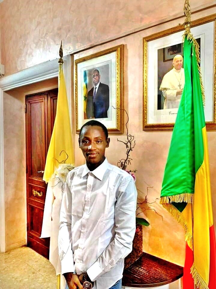 Arouna in the Embassy of Senegal to the Holy See