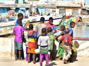 Hanging out on the streets, like Moussa