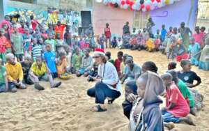 Jade with some of the talibe invitees