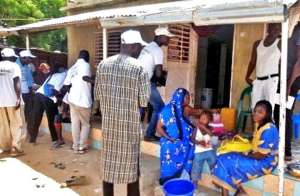 A stop in the door-to-door campaign