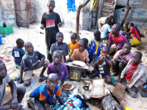 Talibe children in a Saint Louis daara