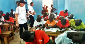 Students leading a class