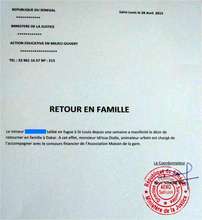 Sample return order for a talibe child