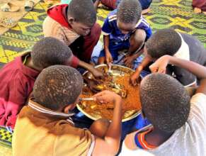 Regular, nutritious meals-a new experience!