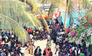 The center full to bursting with 900 talibes