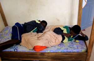 Two talibe children in MDG's emergency shelter