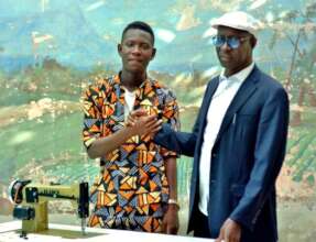 Ibrahima with Ndaraw Diop-MDG microfinance program