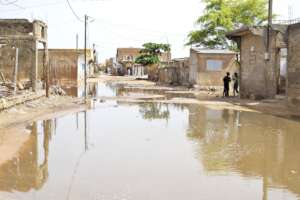 Flooded streets of Darou