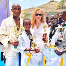 Sonia with grand champions